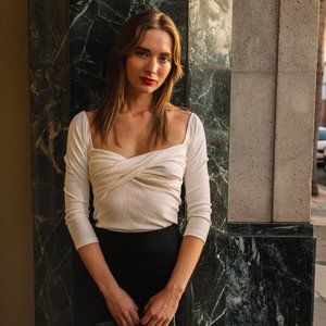 The Line by K Stevie Top in White